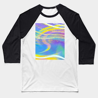 yellow swirls color Baseball T-Shirt